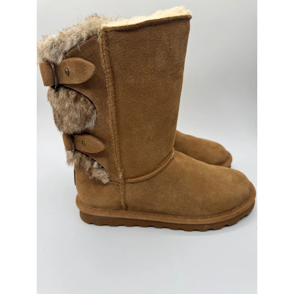 BEARPAW brown suede winter boots — women's US 7